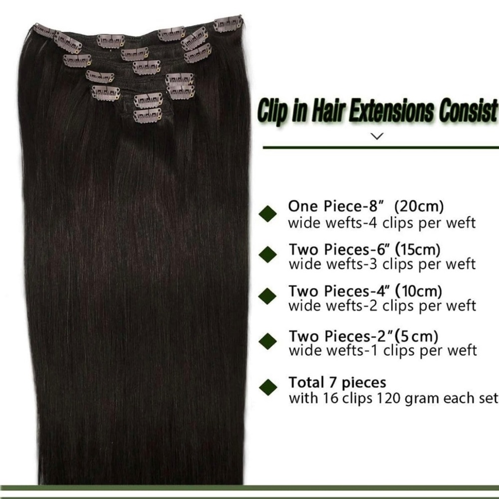 Clip In Hair Extensions 22”